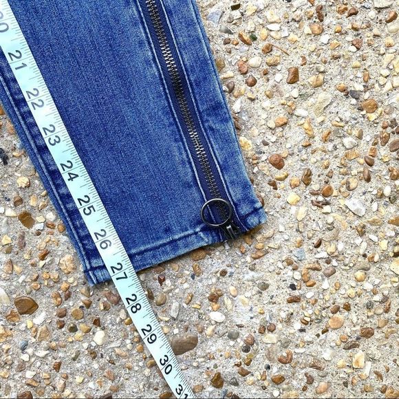 William Rast Justin Timberlake Perfect Ankle Skinny Zipper Jeans Size 25 - Picture 8 of 13
